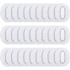 100 Pack Clear Disposable Ear Protectors Waterproof Ear Covers for Hair Dye, Shower, Bathing