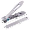 Nail Clippers for Thick Nails - Rongsi 15mm Wide Jaw Opening Extra Large Toenail Clippers Cutter with Nail File for Thick Nails, Heavy Duty Fingernail Clippers for Men, Seniors - Image 4