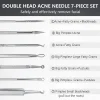 Blackhead Remover Tool Kit - 7 Pcs Pimple Popper Comedone Extractor Acne Removal Tool for Blemish Whitehead Popping, Zit Removing for Nose Face, Stainless Steel Pimple Tools with Metal Case - Image 3