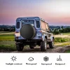 PVC Leather Spare Tire Wheel Cover for Car Truck SUV Camper Trailer Universal Fit RV JP FJ, R15 Black (for Overall Wheel Diameter 27-29 inch) - Image 2