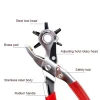 Hole Punch,Heavy Duty Leather Hole Puncher for Belts, Watch Bands, Straps, Dog Collars, Saddles, Shoes, Fabric, DIY Home or Craft Projects - Image 3