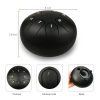 Emlimny Steel Tongue Drum, 6 Inch 8 Note Steel Hand Drum with Drumsticks and Finger Paddles, for Camping, Meditation or Yoga .(Black - 6 Inch) - Image 3