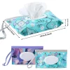 Baby Wipes Container,Baby Wipe Dispenser,Reusable Portable Wipe Holder,Travel Baby Wipes,Refillable Wet Wipe Pouch(Floral)2 Pack - Image 4