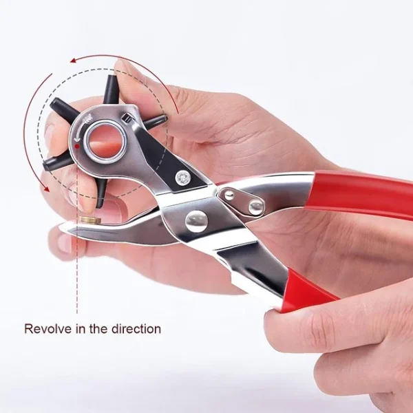 Hole Punch,Heavy Duty Leather Hole Puncher for Belts, Watch Bands, Straps, Dog Collars, Saddles, Shoes, Fabric, DIY Home or Craft Projects - Image 2