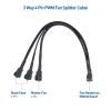 Rongsi 2-Pack 3 Way 4 Pin PWM Fan Splitter Cable - 12 inches for Computer Cooling Fans - Image 4