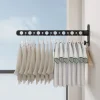 Retractable Clothesline - 304 Stainless Steel Retractable Clothesline Indoor with Adjustable Nylon Rope, Wall Mounted Retractable Laundry Line, Laundry Accessories - Image 4