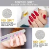 Professional Nail Files, Emery Board Nail File for Natural Nails 100/180 Grit Nail Files for Acrylic Nails 12pcs Fine Grit Nail File Manicure Tools Coarse Fingernail Files (100/180 Grit) - Image 3