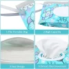 Baby Wipes Container,Baby Wipe Dispenser,Reusable Portable Wipe Holder,Travel Baby Wipes,Refillable Wet Wipe Pouch(Floral)2 Pack - Image 3