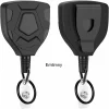 Heavy Duty Retractable Keychain with Belt Clip, Retractable ID Badge Reel, Retractable Badge Holder with 31.5” Steel Cord and Key Ring, 9.0oz, 1-Pack, Black