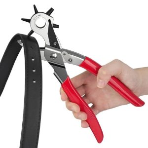 Hole Punch,Heavy Duty Leather Hole Puncher for Belts, Watch Bands, Straps, Dog Collars, Saddles, Shoes, Fabric, DIY Home or Craft Projects