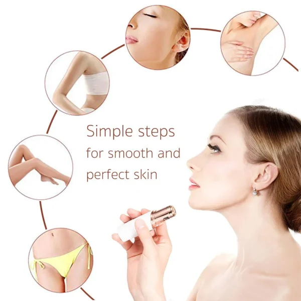 Emlimny Facial Hair Remover Replacement Heads Compatible with Flawless Facial Hair Removal Tool Good Blade Heads - Image 2