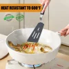 Silicone Spatula Turner, Holytech 3 Pcs Heat Resistant Spatula for Cooking, Large Flexible Kitchen Utensils BPA Free Rubber Spatula Set for Egg, Pancake, Fish, Burger - Image 3