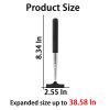 Emlimny Car Rearview Mirror Wiper, Retractable Auto Glass Squeegee, Water Cleaner with Telescopic Long Rod, Portable Cleaning Tool for All Vehicles(Black) - Image 4