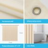 Emlimny Clear Shower Curtain Liner Light Weight PEVA, Shower Liner 72x72 Inches, Waterproof, No Chemical Smell with 12 Plastic Grommets for Bathroom Shower Curtain (Beige) - Image 4